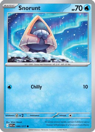Snorunt - (046/217) Reverse Holofoil [ME Ascended Heroes] - Trinity Hobby