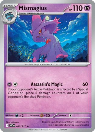 Mismagius - (086) Holofoil [ME Ascended Heroes] - Trinity Hobby