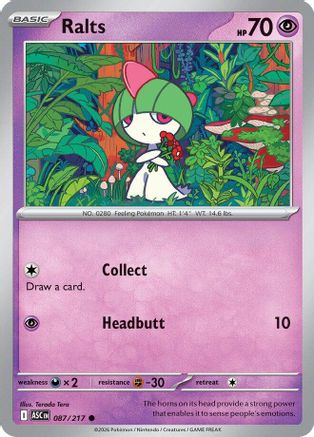 Ralts - (087/null) Reverse Holofoil [ME Ascended Heroes] - Trinity Hobby