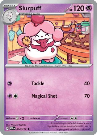 Slurpuff - (094/217) Reverse Holofoil [ME Ascended Heroes] - Trinity Hobby