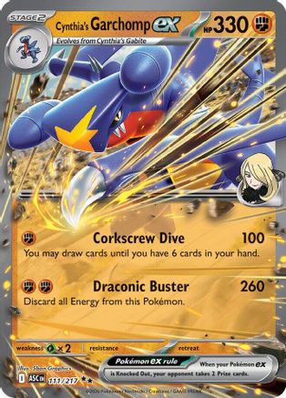 Cynthia's Garchomp ex - (111) Holofoil [ME Ascended Heroes] - Trinity Hobby