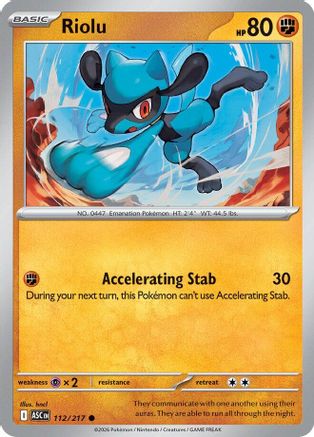 Riolu - (112/null) Reverse Holofoil [ME Ascended Heroes] - Trinity Hobby