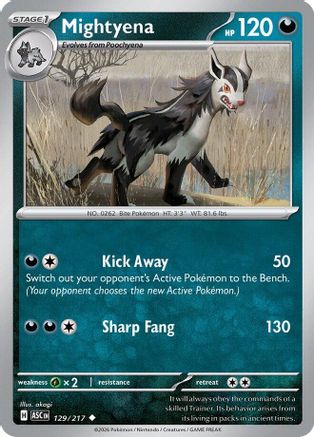 Mightyena - (129/217) [ME Ascended Heroes] - Trinity Hobby