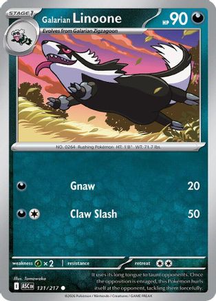 Galarian Linoone - (131/null) Reverse Holofoil [ME Ascended Heroes] - Trinity Hobby