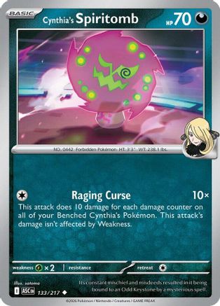 Cynthia's Spiritomb - (133/217) Reverse Holofoil [ME Ascended Heroes] - Trinity Hobby