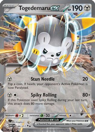 Togedemaru ex - (149) Holofoil [ME Ascended Heroes] - Trinity Hobby