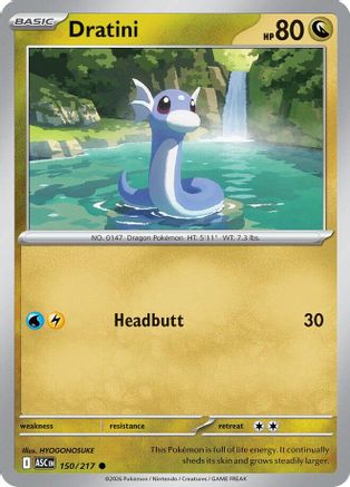 Dratini - (150/null) Reverse Holofoil [ME Ascended Heroes] - Trinity Hobby