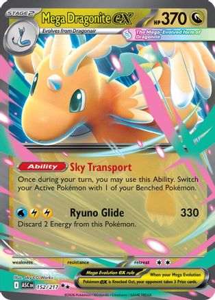 Mega Dragonite ex - (152/217) Holofoil [ME Ascended Heroes] - Trinity Hobby