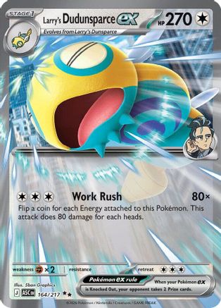 Larry's Dudunsparce ex - (164) Holofoil [ME Ascended Heroes] - Trinity Hobby