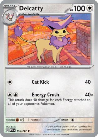 Delcatty - (166/null) Reverse Holofoil [ME Ascended Heroes] - Trinity Hobby