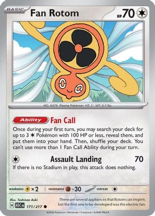 Fan Rotom - (171/217) [ME Ascended Heroes] - Trinity Hobby