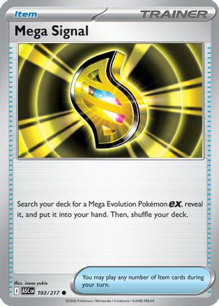 Mega Signal - (193) Reverse Holofoil [ME Ascended Heroes] - Trinity Hobby
