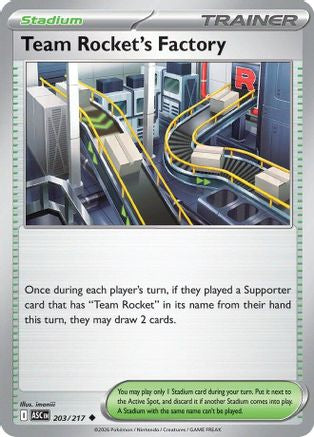 Team Rocket's Factory - (203) Reverse Holofoil [ME Ascended Heroes] - Trinity Hobby