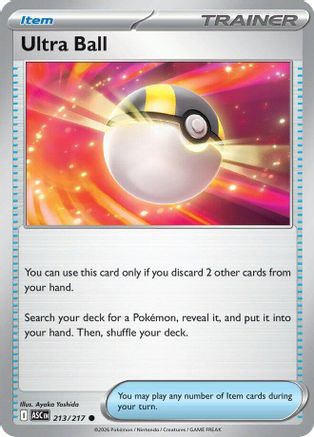 Ultra Ball - (213/217) Reverse Holofoil [ME Ascended Heroes] - Trinity Hobby
