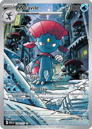 Weavile - (228/217) Holofoil [ME Ascended Heroes] - Trinity Hobby
