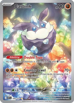 Carbink - (242/217) Holofoil [ME Ascended Heroes] - Trinity Hobby