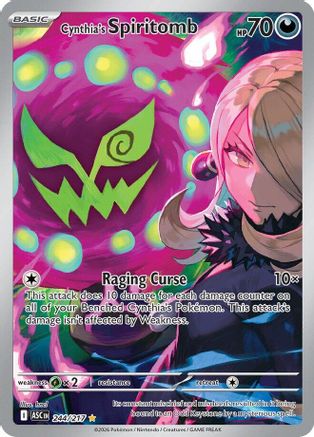 Cynthia's Spiritomb - (244/217) Holofoil [ME Ascended Heroes] - Trinity Hobby