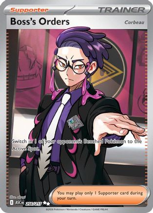 Boss's Orders [Corbeau] - (256/217) Holofoil [ME Ascended Heroes] - Trinity Hobby