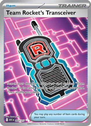 Team Rocket's Transceiver - (263/217) Holofoil [ME Ascended Heroes] - Trinity Hobby