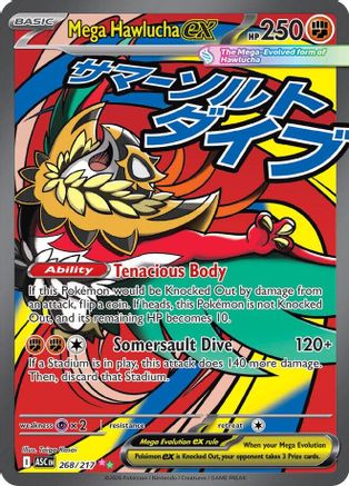 Mega Hawlucha ex - (268/217) Holofoil [ME Ascended Heroes] - Trinity Hobby