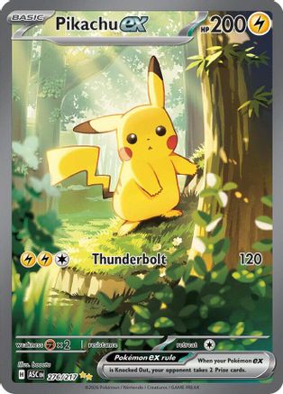 Pikachu ex - (276/217) Holofoil [ME Ascended Heroes] - Trinity Hobby