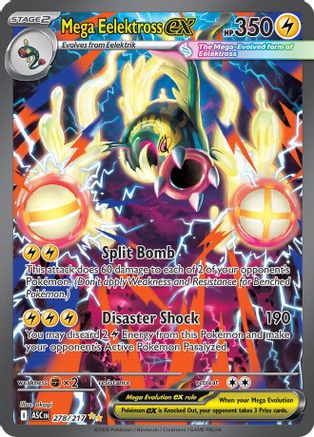 Mega Eelektross ex - (278/217) Holofoil [ME Ascended Heroes] - Trinity Hobby