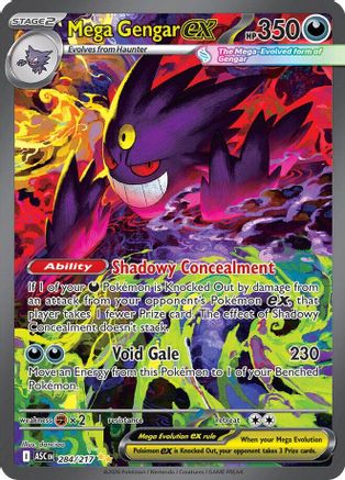 Mega Gengar ex - (284/217) Holofoil [ME Ascended Heroes] - Trinity Hobby