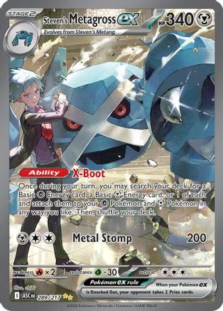 Steven's Metagross ex - (289) Holofoil [ME Ascended Heroes] - Trinity Hobby