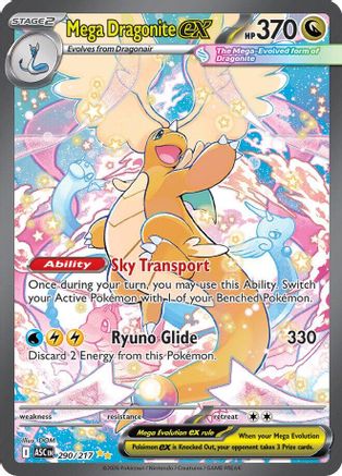 Mega Dragonite ex - (290/217) Holofoil [ME Ascended Heroes] - Trinity Hobby