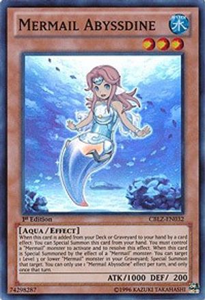 Mermail Abyssdine [CBLZ-EN032] Super Rare - Trinity Hobby