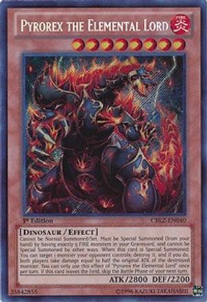 Pyrorex the Elemental Lord [CBLZ-EN040] Secret Rare - Trinity Hobby