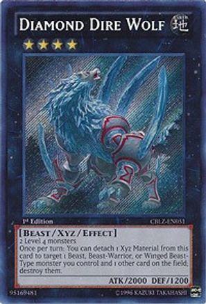 Diamond Dire Wolf [CBLZ-EN051] Secret Rare - Trinity Hobby