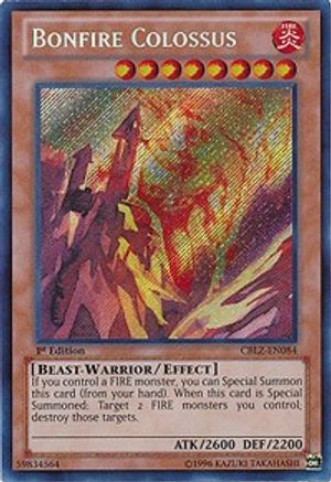 Bonfire Colossus [CBLZ-EN084] Secret Rare - Trinity Hobby