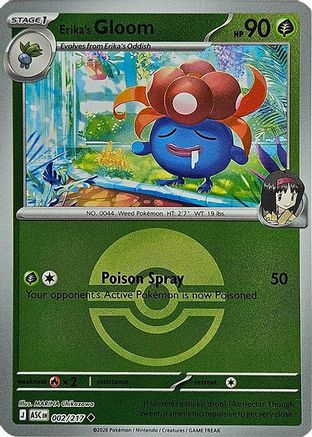 Erika's Gloom (Poke Ball) - (002) Reverse Holofoil [ME Ascended Heroes] - Trinity Hobby