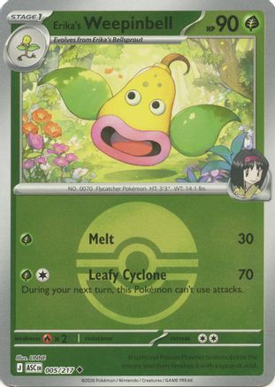 Erika's Weepinbell (Poke Ball) - (005) Reverse Holofoil [ME Ascended Heroes] - Trinity Hobby