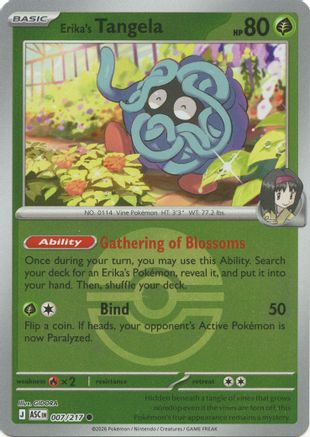 Erika's Tangela (Poke Ball) - (007/217) Reverse Holofoil [ME Ascended Heroes] - Trinity Hobby