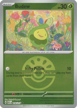Budew (Friend Ball) - (016/217) Reverse Holofoil [ME Ascended Heroes] - Trinity Hobby