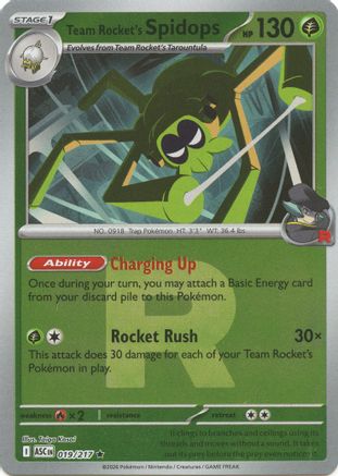 Team Rocket's Spidops (Team Rocket) - (019) Reverse Holofoil [ME Ascended Heroes]