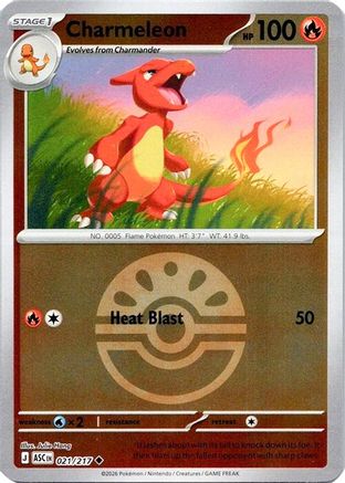 Charmeleon (Friend Ball) - (021) Reverse Holofoil [ME Ascended Heroes] - Trinity Hobby