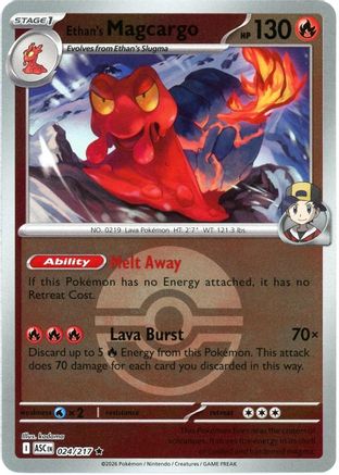Ethan's Magcargo (Poke Ball) - (024/217) Reverse Holofoil [ME Ascended Heroes] - Trinity Hobby