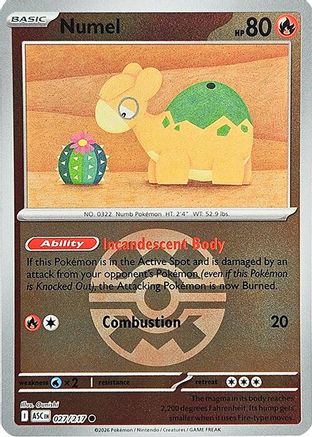 Numel (Quick Ball) - (027/217) Reverse Holofoil [ME Ascended Heroes] - Trinity Hobby
