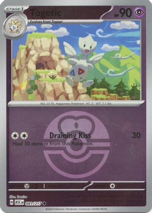 Togetic (Love Ball) - (081) Reverse Holofoil [ME Ascended Heroes]