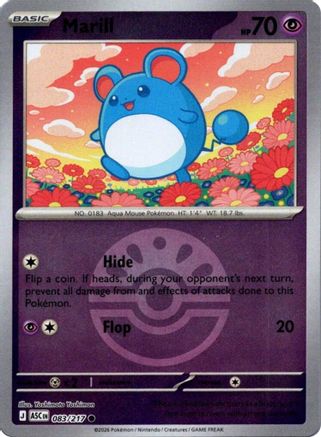 Marill (Friend Ball) - (083/217) Reverse Holofoil [ME Ascended Heroes]