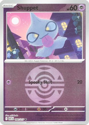 Shuppet (Dusk Ball) - (090) Reverse Holofoil [ME Ascended Heroes] - Trinity Hobby