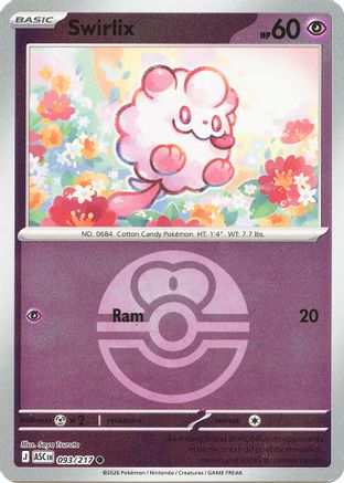 Swirlix (Love Ball) - (093) Reverse Holofoil [ME Ascended Heroes]
