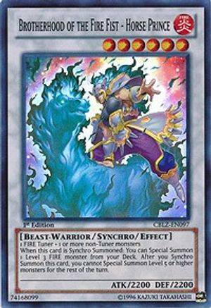 Brotherhood of the Fire Fist - Horse Prince [CBLZ-EN097] Super Rare - Trinity Hobby