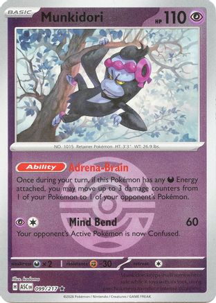 Munkidori (Dusk Ball) - (099) Reverse Holofoil [ME Ascended Heroes] - Trinity Hobby