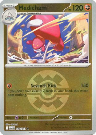 Medicham (Quick Ball) - (104/217) Reverse Holofoil [ME Ascended Heroes] - Trinity Hobby