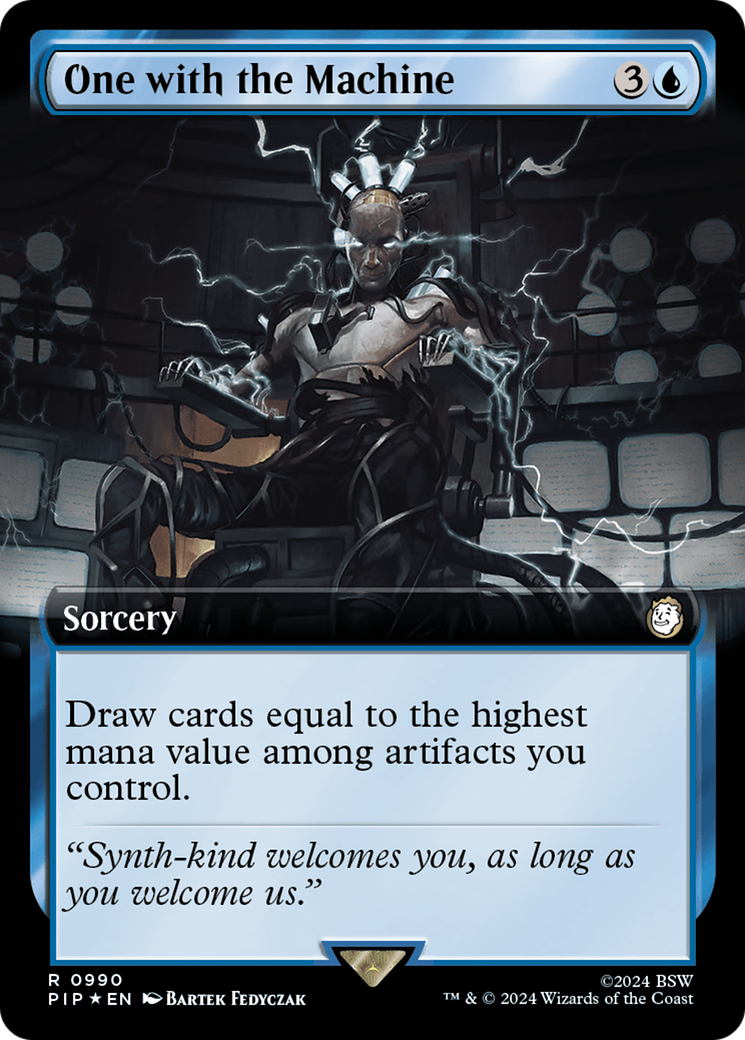 One with the Machine (Extended Art) (Surge Foil) [Fallout] - Trinity Hobby