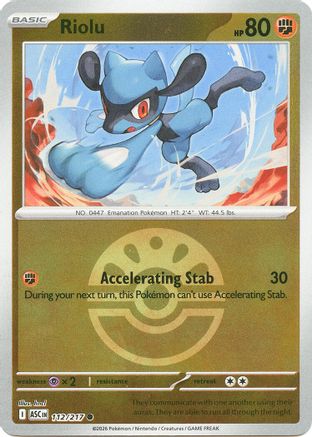 Riolu (Friend Ball) - (112) Reverse Holofoil [ME Ascended Heroes]